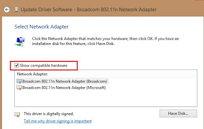 broadcom 802.11ac network adapter driver windows 10